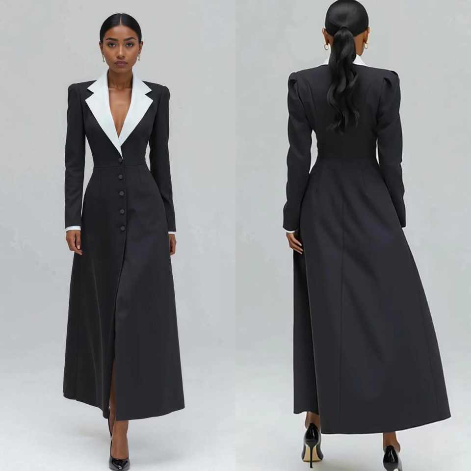 Women'S Formal Jackets To Wear With Dresses - A Line Women Long Blazer Jacket