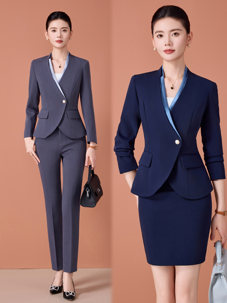 Women Formal Wear Sale - Long-sleeved women's suit set, professional attire,