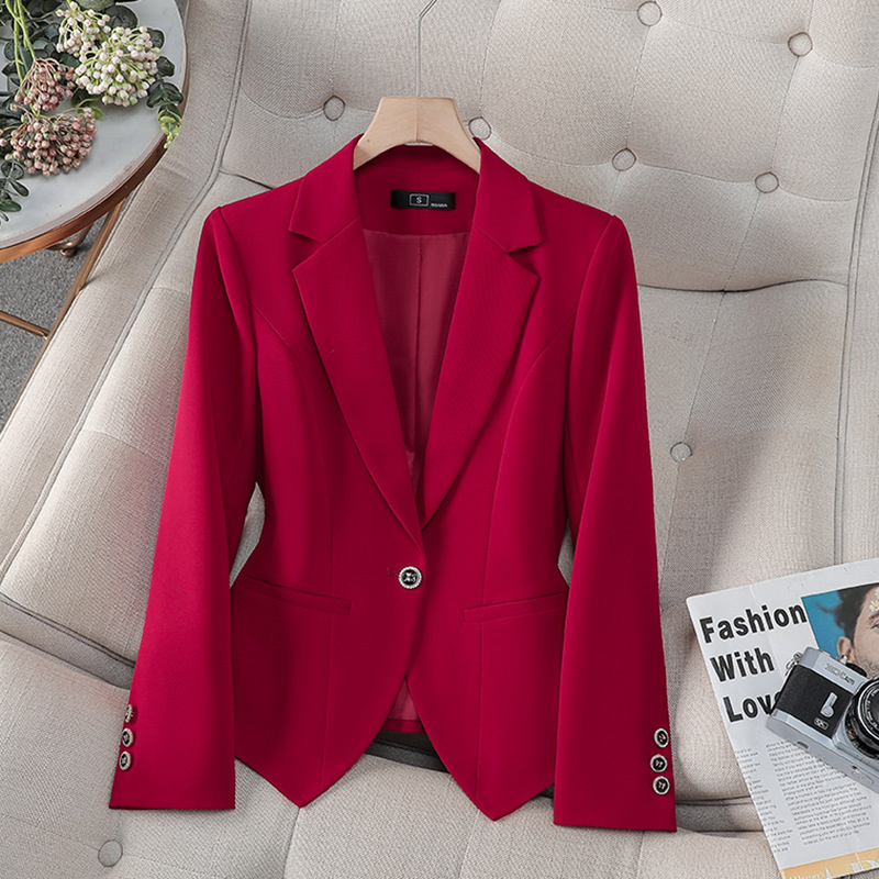 New Fashion Female Formal Blaz - Women Formal Wear With Blazer 评论和价格