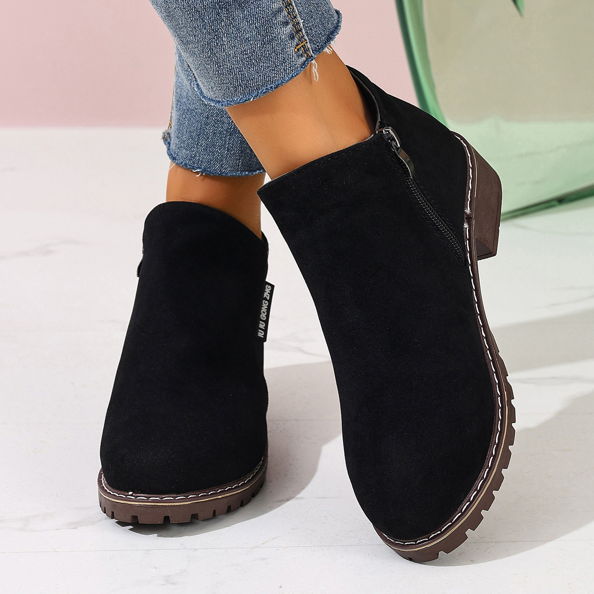 Women Autumn Winter Ankle Boot - Women Formal Wear Heels 评论和价格