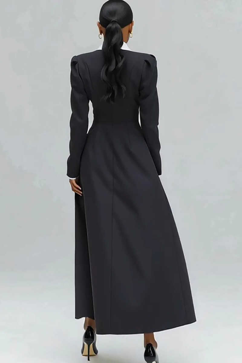 A Line Women Long Blazer Jacke - Women'S Formal Jackets To Wear With Dresses 评论和价格