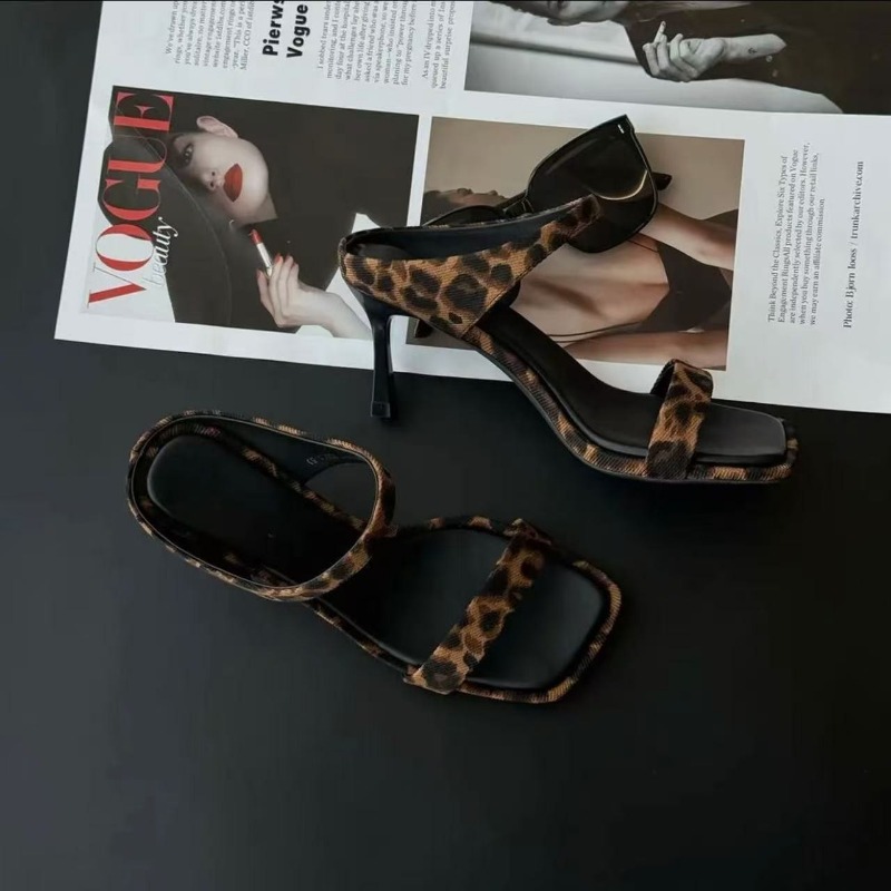 New Summer Style Leopard Print - Women Formal Wear Heels 评论和价格
