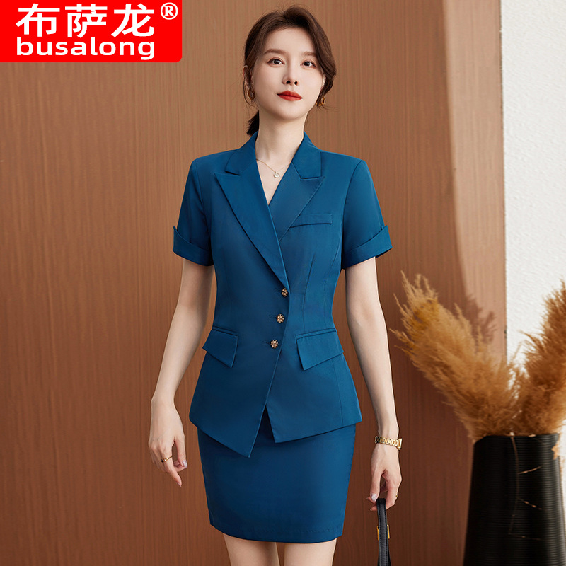 Short-sleeved professional bla - Women Formal Wear Sale 评论和价格