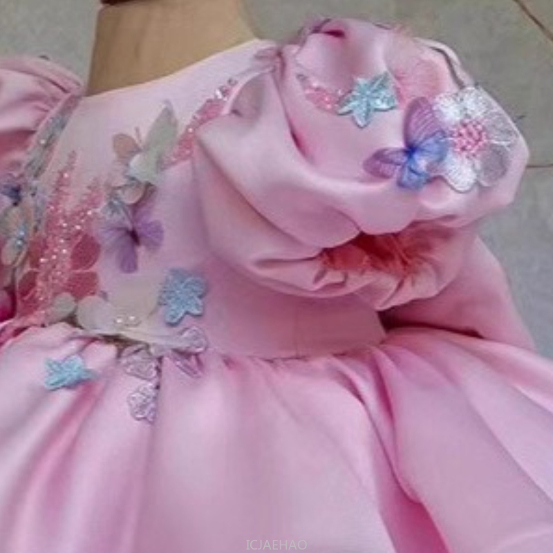 New Kids Satin Dress Bubble Sl - Women'S Formal Wear For Girls 评论和价格