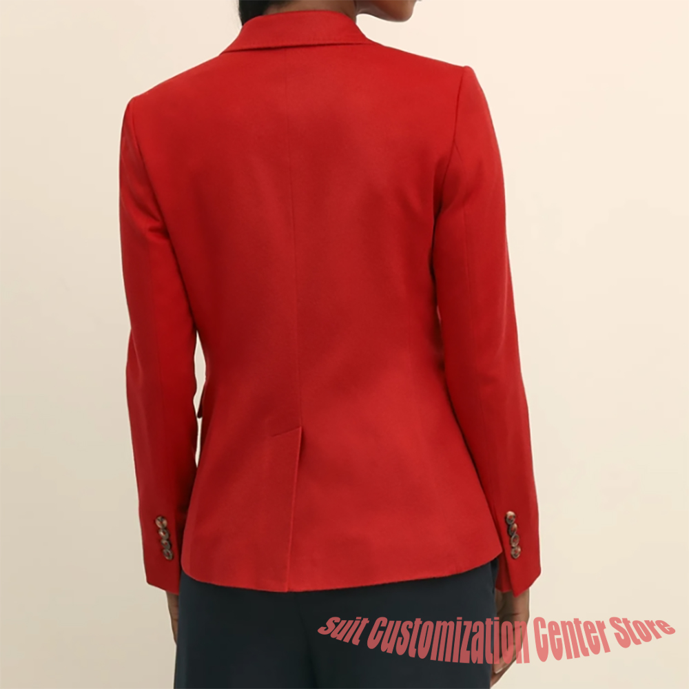 Women's Navy Woolen Clothes Si - Women'S Formal Wear Jackets 评论和价格