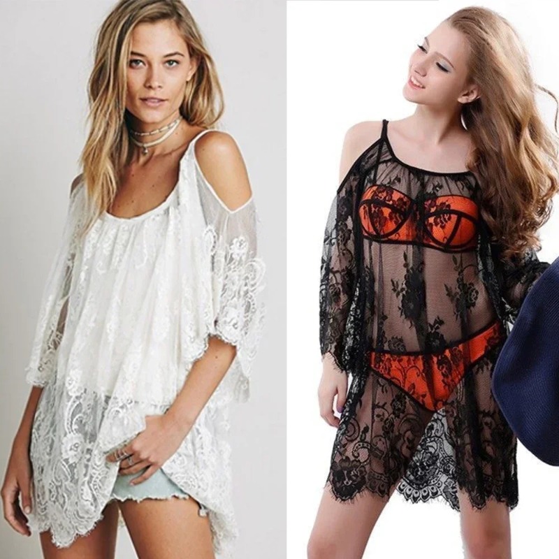 Women Sexy Lace Crochet Cover  - Young Women'S Formal Wear 评论和价格