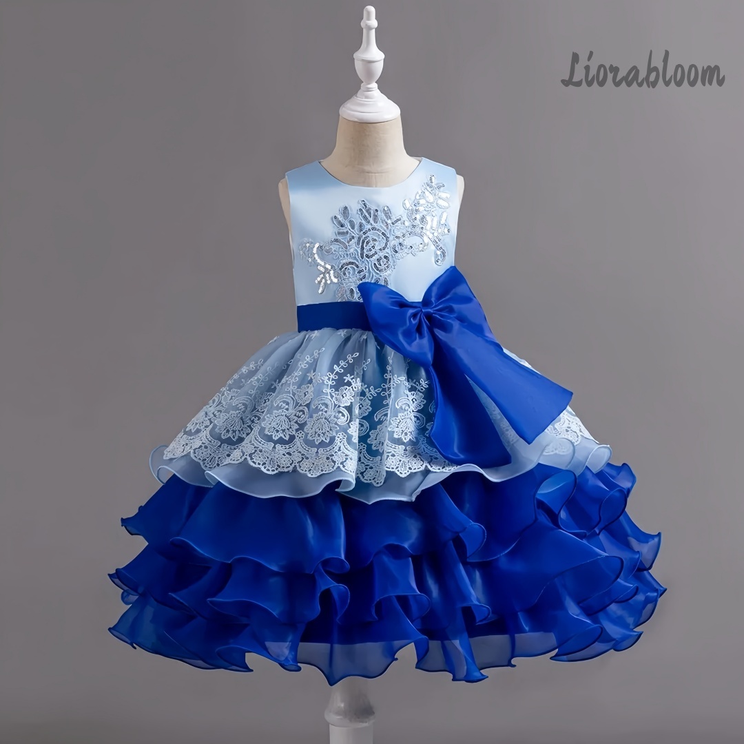 Girls' Dress With Large Bow Sl - Women'S Formal Wear For Girls 评论和价格