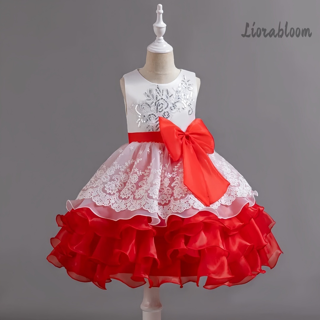 Girls' Dress With Large Bow Sl - Women'S Formal Wear For Girls 评论和价格