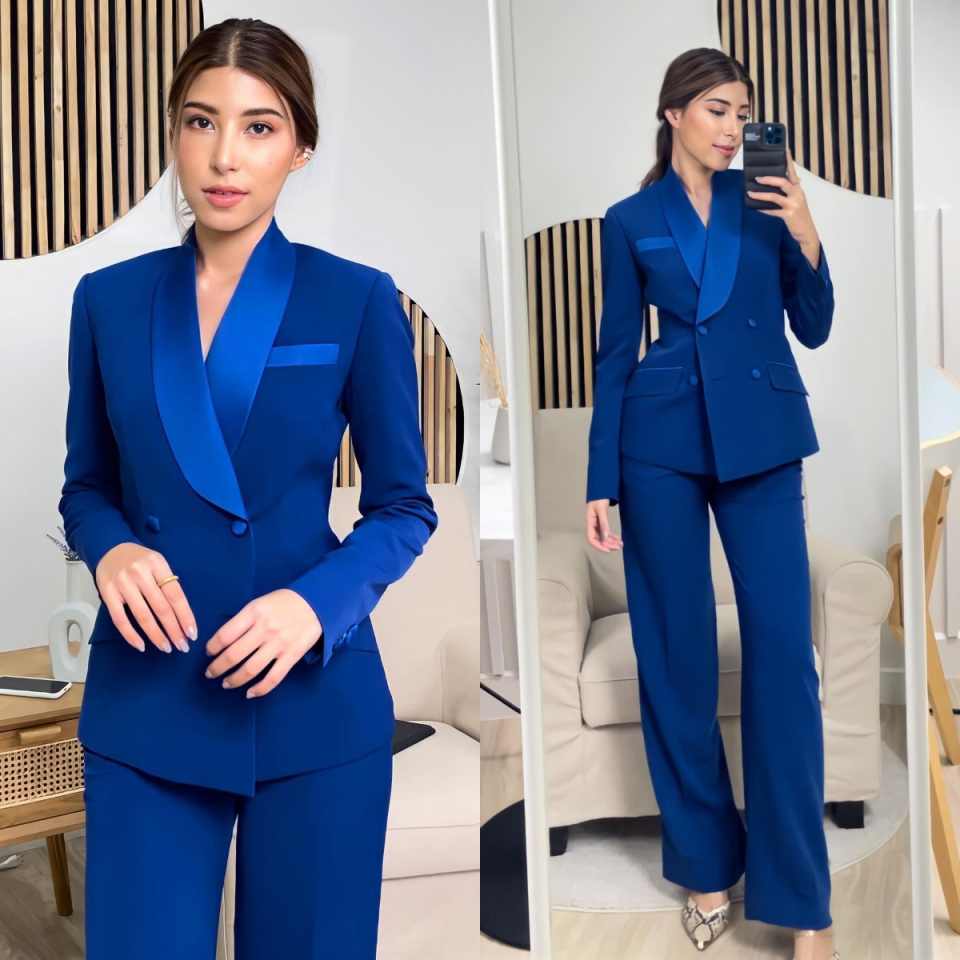 Royal Blue Women Jacket Sets C - Women'S Formal Wear For Girls 评论和价格