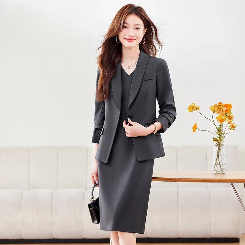 High Quality Fabric Women Busi - Women Formal Wear With Blazer 评论和价格