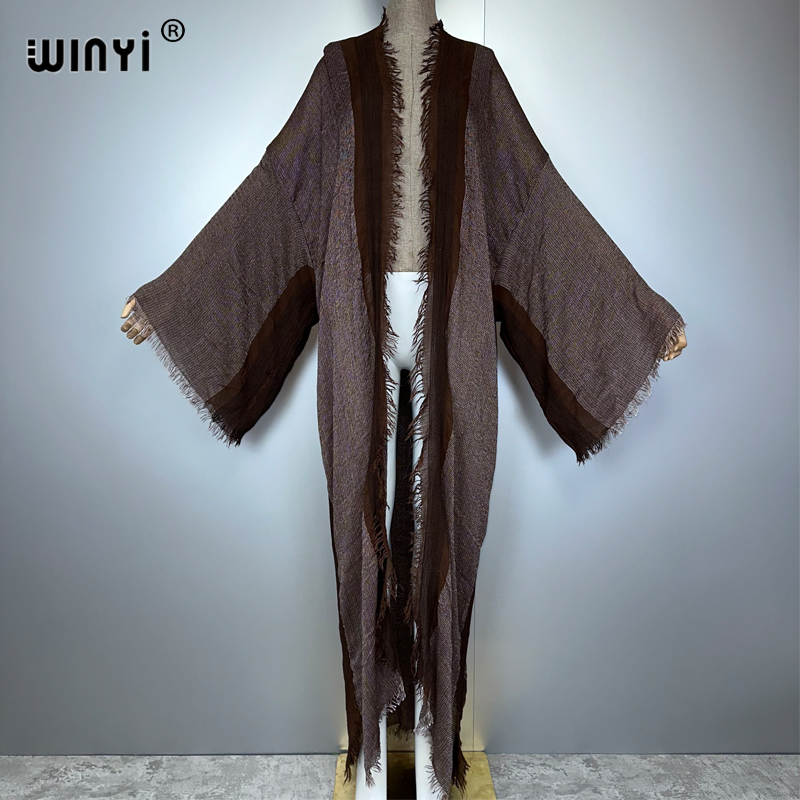 WINYI Retro Kimono Maxi Cardig - Young Women'S Formal Wear 评论和价格