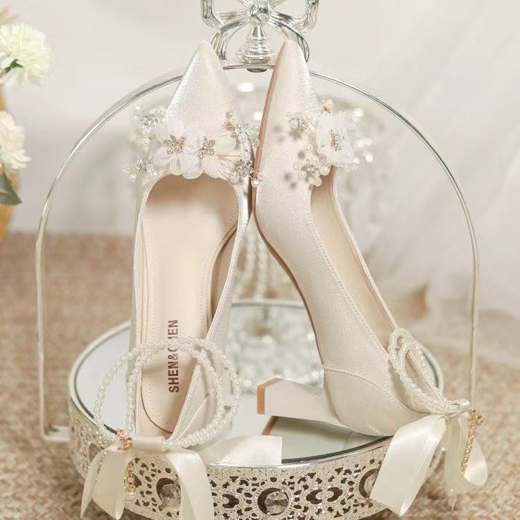 French-style Wedding Shoes, Br - Women Formal Wear For Wedding 评论和价格