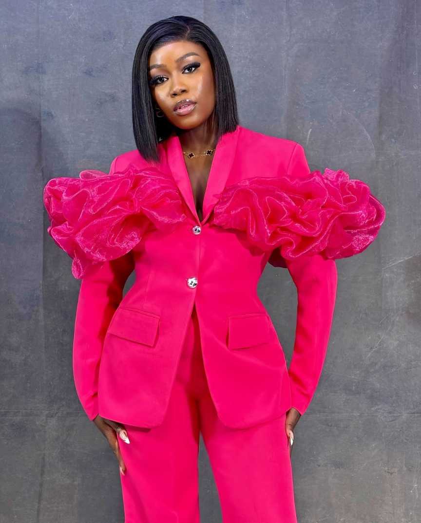 Customized Hot Pink Women Pant - Women'S Formal Jackets To Wear With Dresses 评论和价格